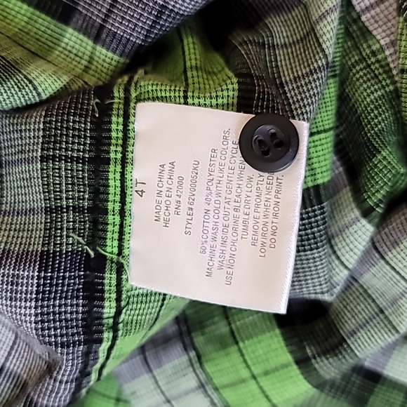 Short sleeve plaid button-down shirt - Picture 8 of 8